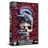 Trefl Premium Plus Quality - Puzzle Fantasy Collection: Dragón Oriental - 1000 Piezas, Serie de Cuadros del Mundo de Fantasía, Anne Stokes, para Adultos y Niños a Partir de 12 años