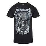 Metallica Hammett Ouija Guitar Hombre Camiseta Negro S, 100% algodón, Regular