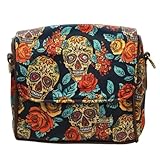 CHULA Bolso bandolera pequeño Mini Baúl Fiesta Calaveras, diseño vibrante y festivo