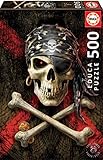 Educa - Genuine Puzzles, Puzzle 500 Piezas, Calavera Pirata (17964)