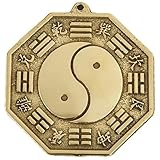 Hrippy Feng Chino Shui Tai Pagua Bagua Pakua Espejo De Cobre Espejo De Bgua Tradicional para Decoración del Hogar Adorno De Negocios