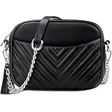 JUYANO Bolso Bandolera Mujer Pequeña, Bolso Bandolera Cruzado Cuero PU, Messenger Crossbody Bag Bolso Bandolera Acolchado Pequeño con Ranuras para Tarjetas y Cremallera