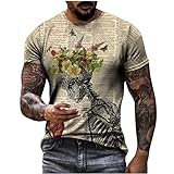 2022 Camiseta Manga corta Hombre Verano 3D Esqueleto Impresión Moda originales punk gotico Camiseta Casual T-shirt Blusas camisas Camiseta Cuello redondo suave básica camiseta Top Talla grande