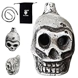 Silbato de calavera de muerte azteca, silbato de muerte de calavera, silbato de guerra de grito humano, silbato azteca espeluznante de muerte espeluznante, silbato azteca de sonido de altos decibelios