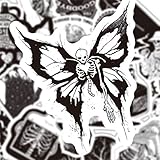 100 Pegatinas Góticas Impermeables de Vinilo - Calaveras, Graffiti para Ordenador Portátil, Equipaje, Monopatín, Moto y Más