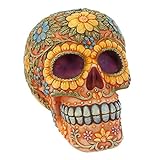 Naranja floral Candy Skull – Hucha