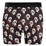 Personalisiert Calzoncillos Hombre Estampado De Calavera Retro Bóxer Coloridos para Hombre Premium Calzoncillos De Hombre Moda Boxershorts Bóxer para Hombre para Running Entrenamiento M