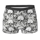 YQxwJL Calzoncillo Calavera Calzoncillos, Negro , L