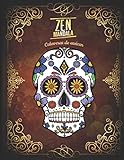 Zen Mandala: Libro para colorear Calaveras de azúcar | 3 niveles de dificultad | 30 Mandalas de calaveras | 8.5 'x 11'