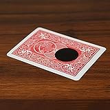 ZQION Cambio de color negro agujero trucos de magia tarjeta agujero desaparición tarjetas mágicas accesorios tarjeta ilusión truco fácil de hacer