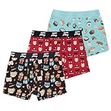 Pampling Bóxer para Hombre Estampados y Ajustados, Pack de 3 Calzoncillos de Algodón con Cintura Elástica, Ropa Interior Cómoda y Suave para Uso Diario, 5 Tallas (M, Pack 3)