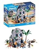 PLAYMOBIL Pirates 71531 Isla Calavera, emocionante Aventura en la Isla del Cráneo de Cristal, Incluyendo Figura de Pirata y Peligroso Hombre Cangrejo, Juguetes para niños a Partir de 4 años