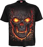 Spiral - Skull Lava - Camiseta - Negro - XL