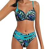 VEMOW Bikini Sexy con Estampado para Mujer Bikini Calaveras (A3-A, L)