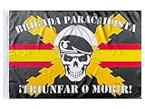 Durabol Bandera Bripac Calavera Paracaidista 150 x 100 cm Satén