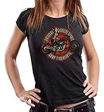 Gasoline Bandit Camiseta para mujer Lady Biker de Good Vibrations, Buena vibración, M
