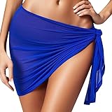 Bragas Bikini Brasileña Las Mujeres no Cubren Falda sin Bikini Beach Wrap Bikini Bikini Bikinis Calaveras (Blue, XL)