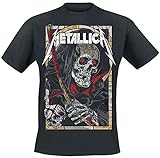 Metallica Death Reaper Hombre Camiseta Negro M, 100% algodón, Regular