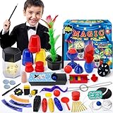 Heyzeibo Juego de Magia - Más de 60 Trucos de Magia para Niños, Juego de Magia Infantil con Varita Mágica e Instrucciones, Regalo Ideal para Niños, Niñas, Niños Pequeños, Principiantes