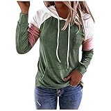 Genérico Camiseta Calaveras Mujer Sudadera con Capucha para Mujer, suéter Casual, túnica, Camiseta de Manga Larga Camisetas Sepultura Mujer (Green, L)