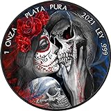 Power Coin Dia De Los Muertos III 1 Oz Moneda Plata Mexico 2021