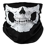 BlackNugget Calavera Esqueleto Calavera disfraz de Halloween bufanda multifuncional de tubo bufanda de cuello bufanda tormenta máscara máscara