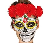 Máscara para Mujer para el Día de Muertos Fiestas Guirca GUI12907