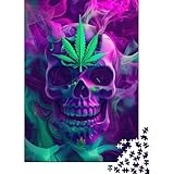 Cartoon Calavera 1000 Piezas Puzzle Adultos Pasatiempo Creativo Multicolor Regalos para Amigos Impossible Rompecabezas Puzzle Fantasy 1000pcs (75x50cm)