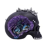 Nemesis Now Cave Small Hiding Within a Crystal Skull, Polyresin, Black Cueva pequeño dragón Escondido Dentro de una Calavera de Cristal, polirresina, Negro, 16.5cm