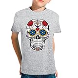 the Fan Tee Camiseta de NIÑOS Skull Calavera Mexico Halloween 041 3-4 Años