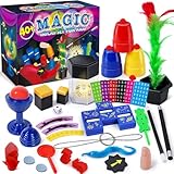 PATIFEED Kit de Magia, Juego de Magia para Niños, 40 Trucos de Magia con Instrucciones para Principiantes, Regalo para Niños Niñas