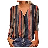 SCBFDI Disfraz De Halloween Mujer Camiseta del Athletic De Bilbao Camisetas De Naranjito Camiseta Amarilla Manga Larga Niña Camisetas Calaveras Mujer Ropa Premama Embarazada Camiseta Marrón 3XL