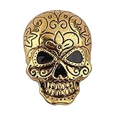Pin De Calavera De Diamantes De Imitación Broches De Joyería Para Mujer Víspera De Todos Los Santos Pines Broche De Moda Broche De Oro Antiguo Broche Para Insignia Solapa Hombre