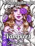 Vampires: A Grayscale Coloring Book with Sexy Vampire Women, Dark Fantasy Romance, and Haunting Gothic Scenes for Relaxation