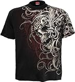 Spiral - Skull Shoulder Wrap - Camiseta con Estampado Completo - Negro - XXL