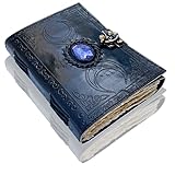 URBAN LEATHER Diario Lunar Vintage Encuadernado En Cuero, Libro De Hechizos De Brujas Grimorio De Las Sombras, Cuaderno De Escritura, Regalo Para Hombres Y Mujeres, Páginas Antiguas Sin Forrar