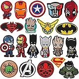 Parches Calaveras para Ropa Parche Termoadhesivo Calavera Rock Punk, Parches para Ropa Termoadhesivos, Parches Apliques Bordados para Ropa Camiseta (Marvel Patch)