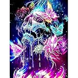 YINGXIN134 Puzzles de 1000 Piezas | Puzzle | Rompecabezas de Calavera y Mariposa | Rompecabezas 1000 Piezas | Puzzles 1000 Pieza | Puzzles para Adultos | Rompecabezas-26x38cm