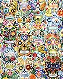 Vermont Christmas Company Rompecabezas del Día de los Muertos (Calaveras de Azúcar) de 1000 piezas, gran formato de 24 x 30 pulgadas, piezas de forma aleatoria