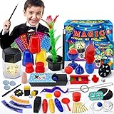 Heyzeibo Juego de Magia - Más de 60 Trucos de Magia para Niños, Juego de Magia Infantil con Varita Mágica e Instrucciones, Regalo Ideal para Niños, Niñas, Niños Pequeños, Principiantes