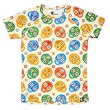HOOPOE Camiseta de Calaveras Mujer, Manga Corta, Running, Gimnasio #Skully Talla M
